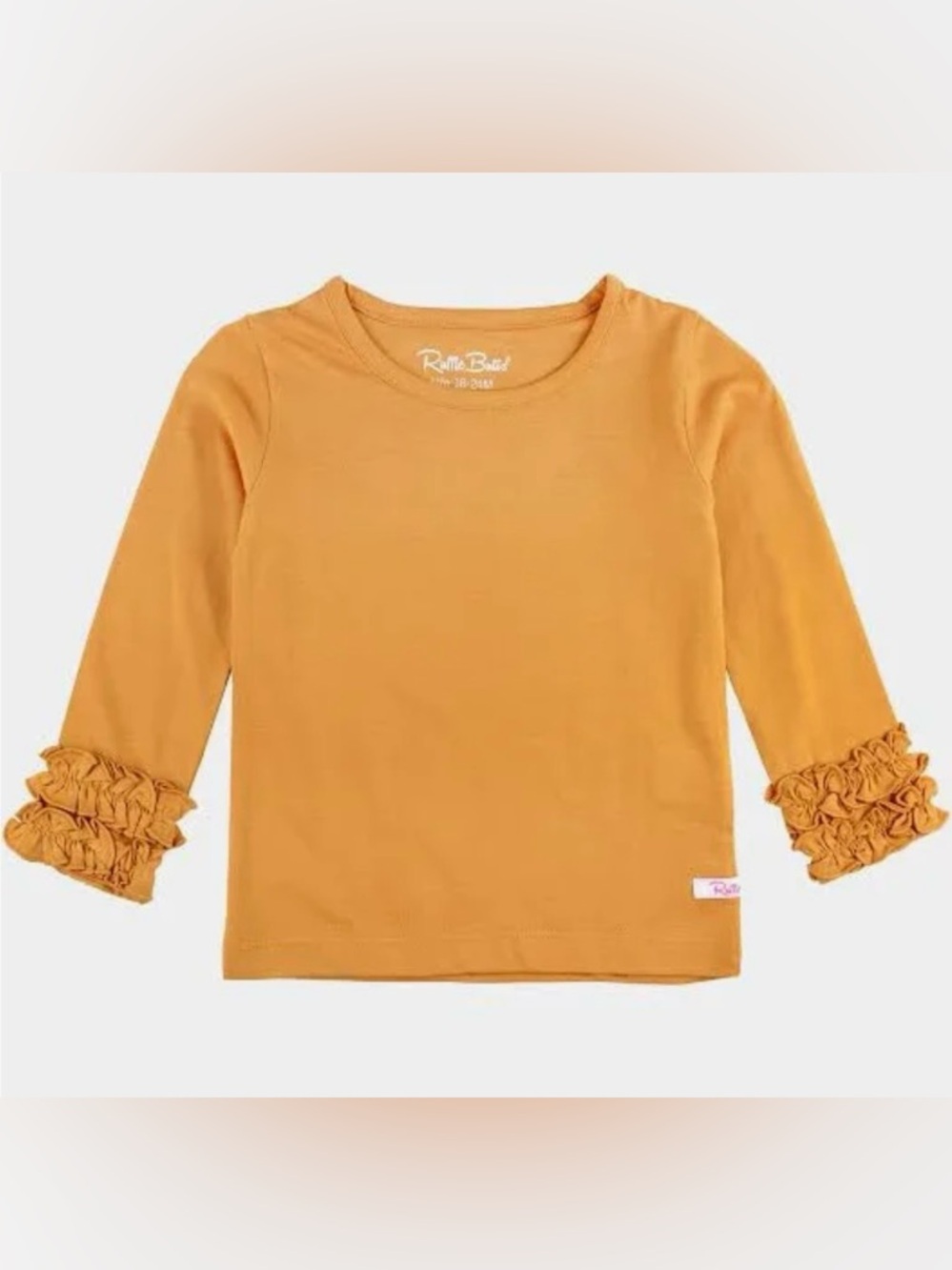 NWT - Rufflebutts Honey Ruffled Long sleeve Layering Tee